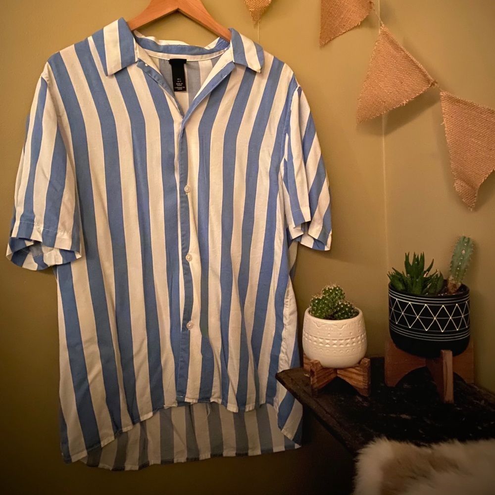 Stripped Button Up Shirt